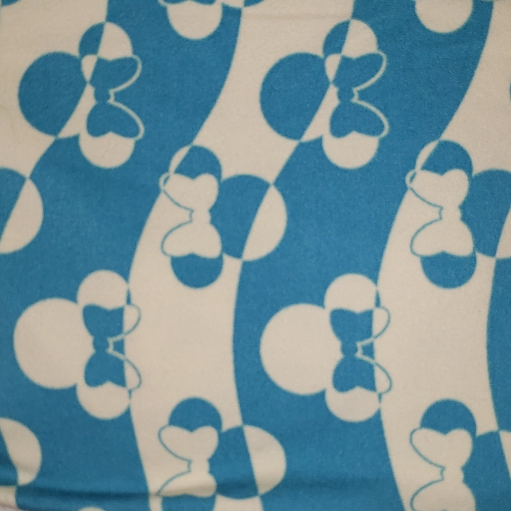 Lularoe Minnie Mouse Blue & White Buttery Soft Legging One Size - Picture 6 of 8